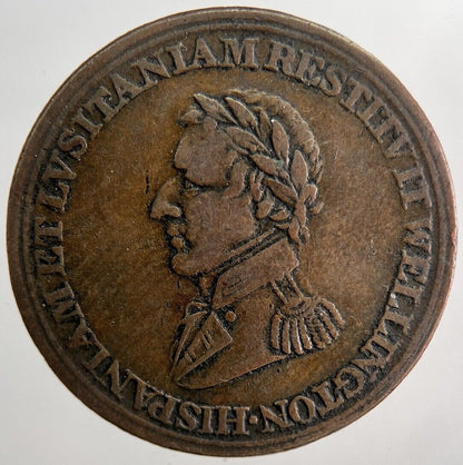1812 Canada Wellington Peninsula To Madrid Half - Penny Token | a6551