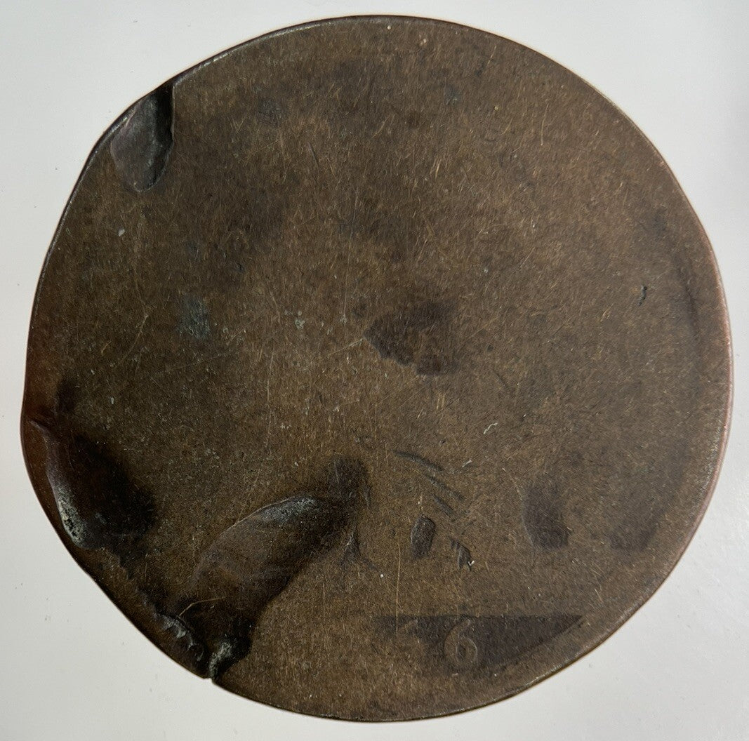 1866 Victoria One Penny Coin | Worn Grade