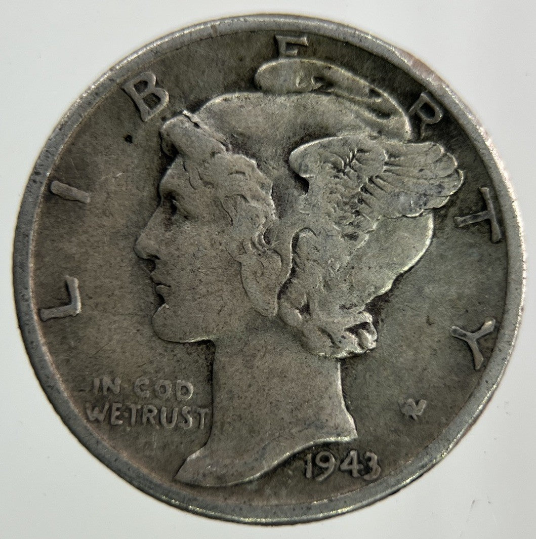 1943 US USA Mercury Dime Silver Coin | Collectable Grade