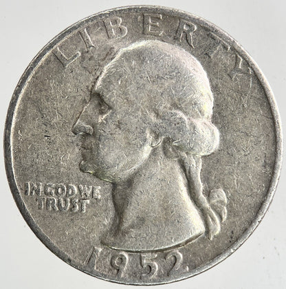 1952 - D US USA Quarter Dollar Silver Coin | Collectable Grade
