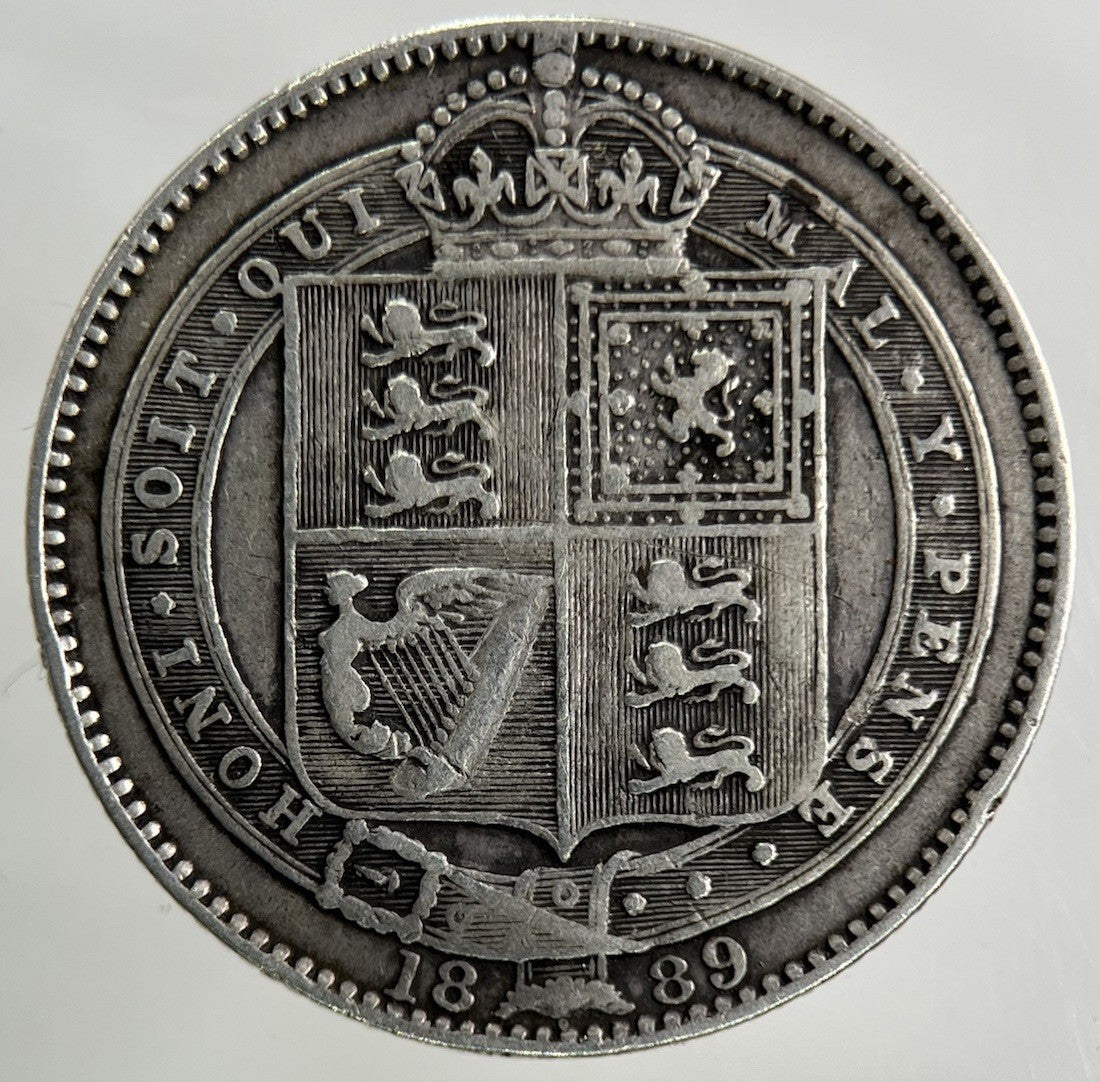 1889 Victoria Shilling Silver Coin | Fine Collectable Grade