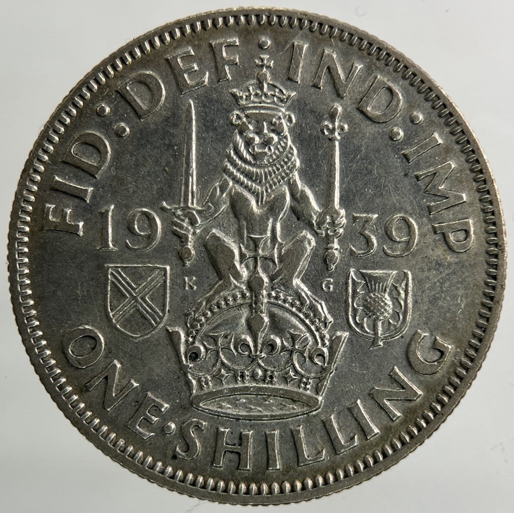 1939 George VI Shilling Silver Coin | Fine Collectable Grade
