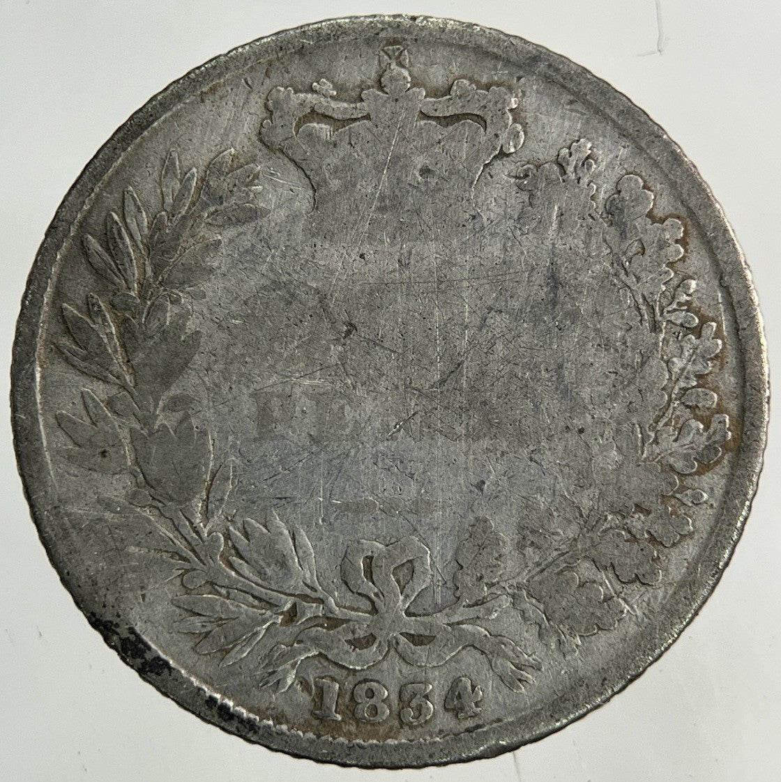 1834 William IV Sixpence Silver Coin | Collectable Grade