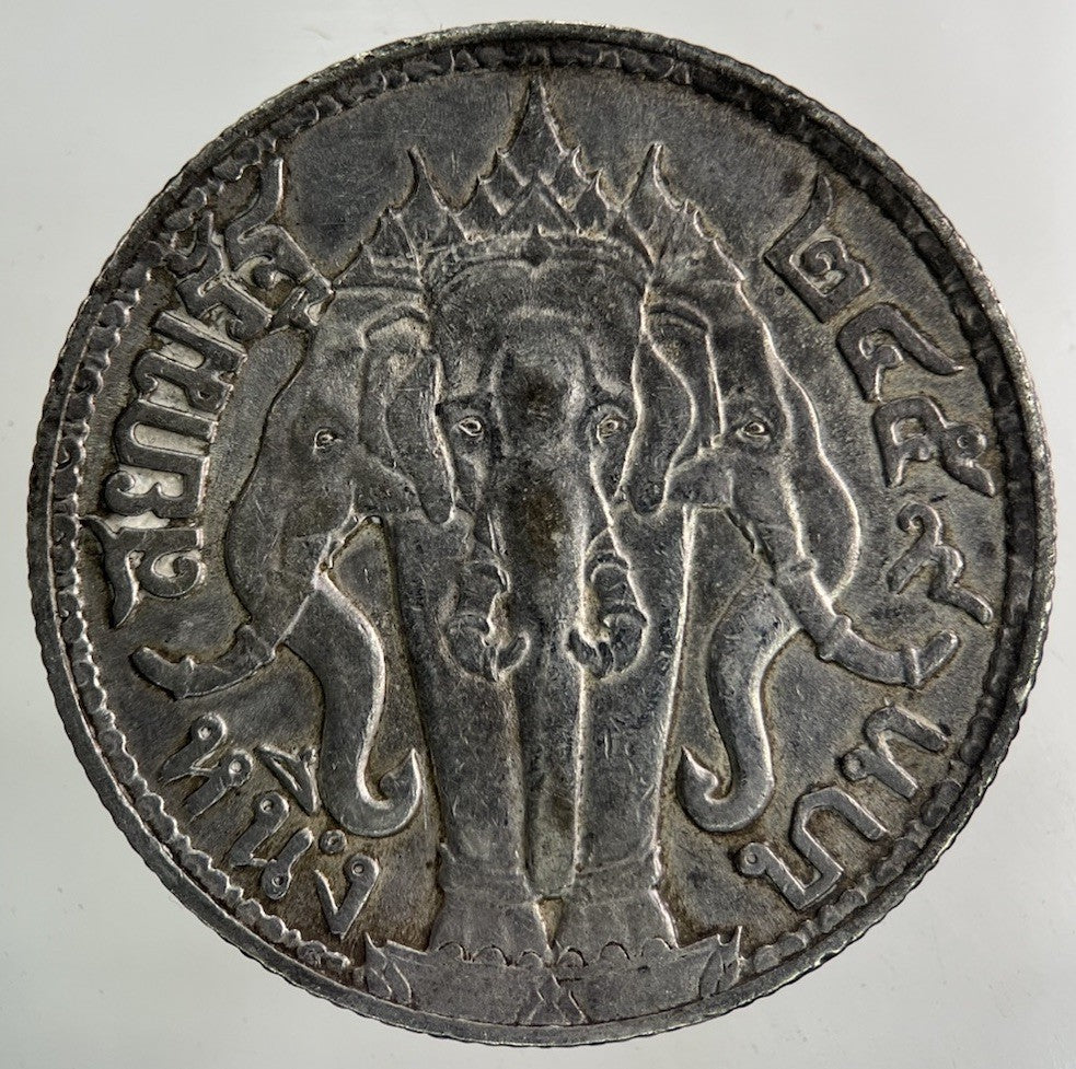 1913 - 1918 Thailand Thai Large 1 Baht Silver Coin | Fine Collectable Grade