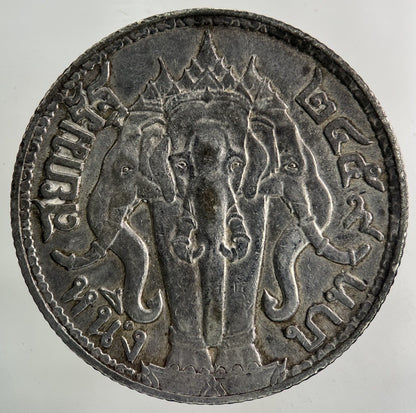 1913 - 1918 Thailand Thai Large 1 Baht Silver Coin | Fine Collectable Grade