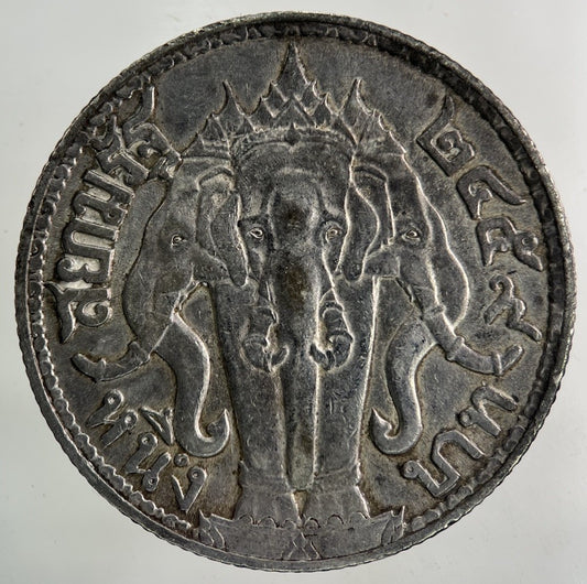 1913 - 1918 Thailand Thai Large 1 Baht Silver Coin | Fine Collectable Grade