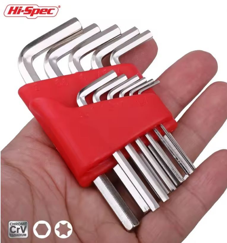 11 PCS Metric Hex Allen Key Expert Set Allan Alan Alen 1.27mm - 6mm Hex Keys Set