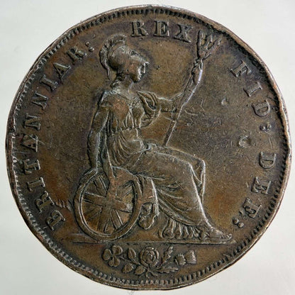 1826 George IV Half - Penny Coin | Very High Grade