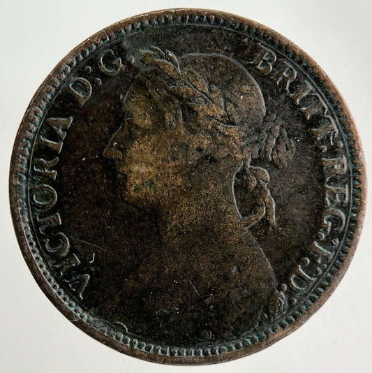 1882-H Victoria Farthing Coin | Collectable Grade Classic World Coins