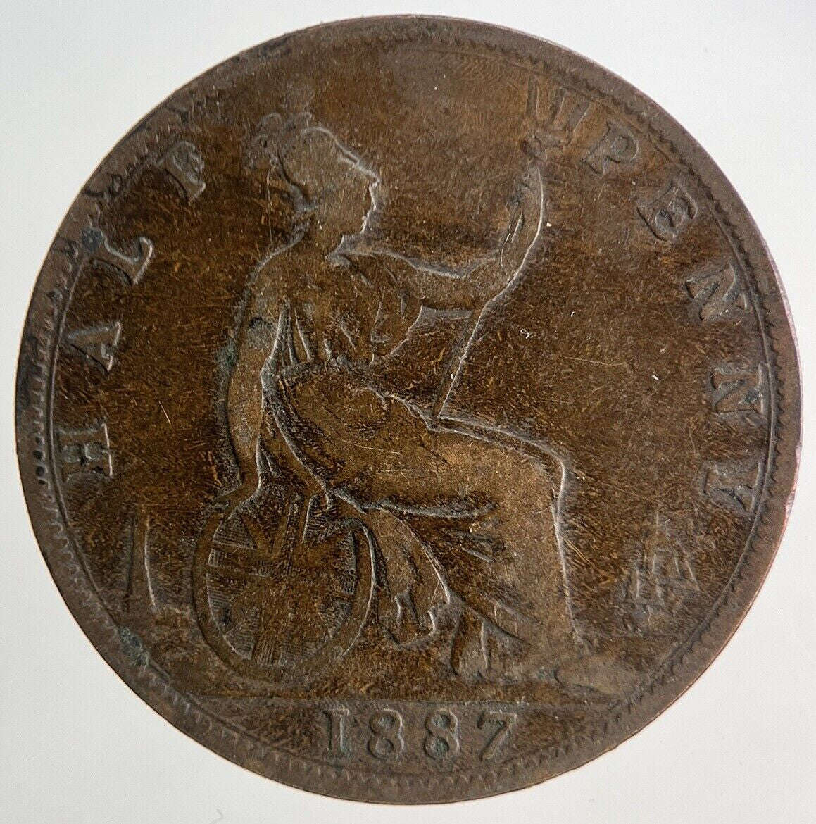 1887 Victoria Half-Penny Coin | Collectable Grade Classic World Coins