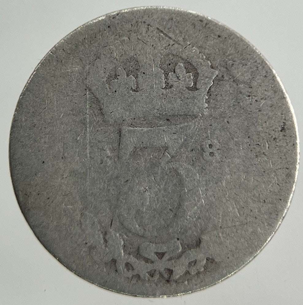 1889 Victoria Threepence Silver Coin | Worn Grade