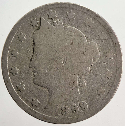 1899 US USA Liberty 5 V Cent Coin | Collectable Grade | a5703 Classic World Coins