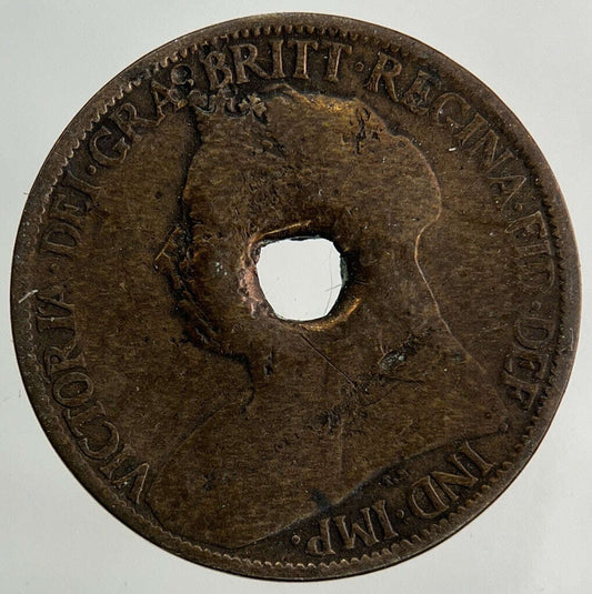 1900 Victoria Farthing Coin | Fair Grade Classic World Coins
