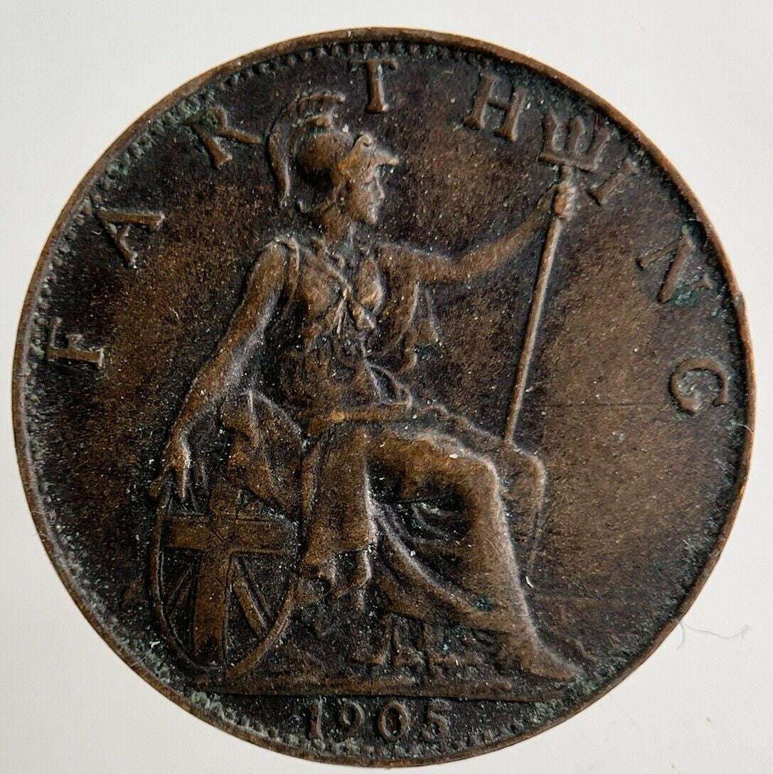 1905 Edward VII Farthing Coin | Very High Grade