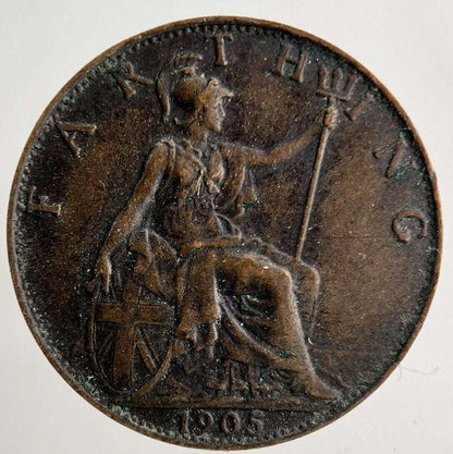 1905 Edward VII Farthing Coin | Very High Grade