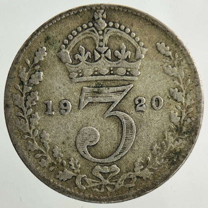 1920 George V Threepence Silver Coin | Collectable Grade