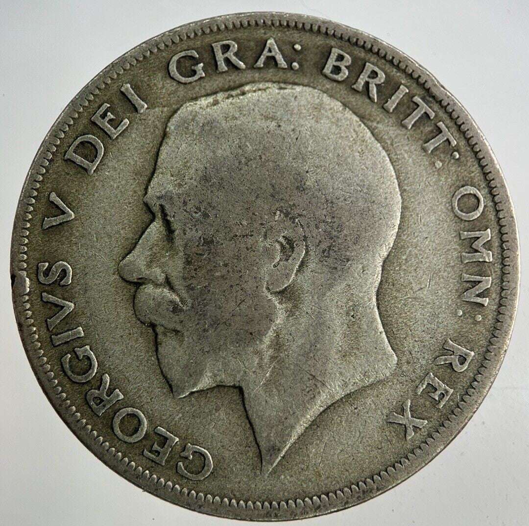 1921 George V Half - Crown Silver Coin | Fine Collectable Grade