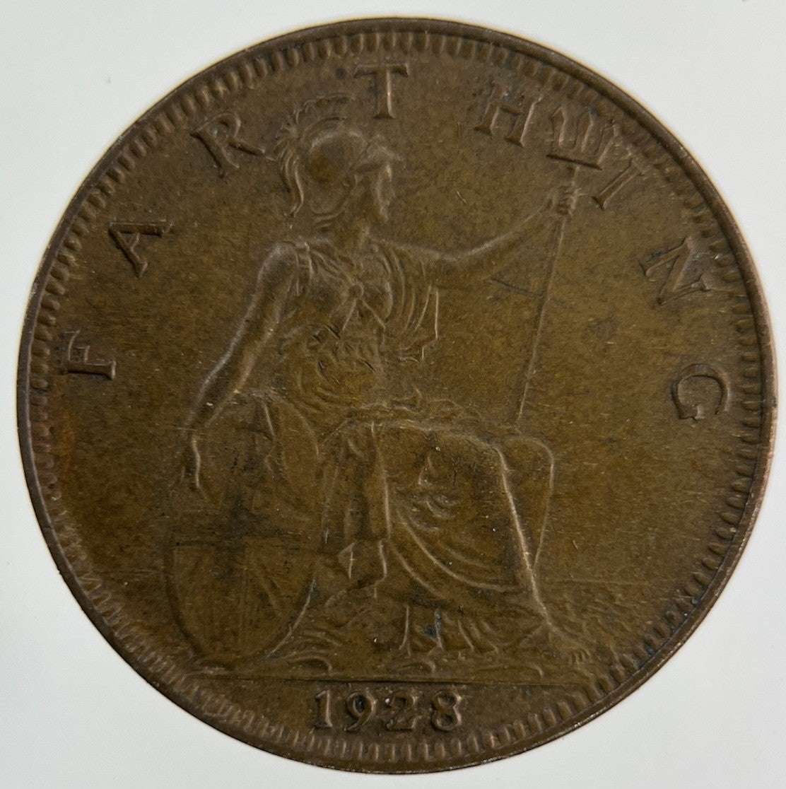 1928 George V Farthing Coin | Fine Collectable Grade