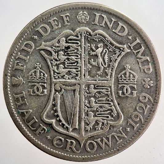 1929 George V Half - Crown Silver Coin | Fine Collectable Grade | a5912