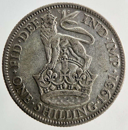 1931 George V Shilling Silver Coin | Collectable Grade