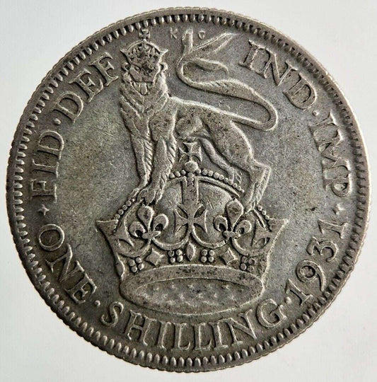 1931 George V Shilling Silver Coin | Collectable Grade