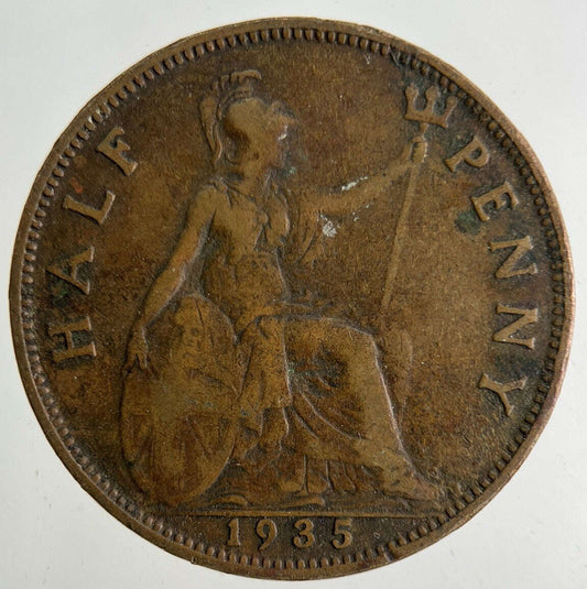 1935 George V Half-Penny Coin | Collectable Grade Classic World Coins