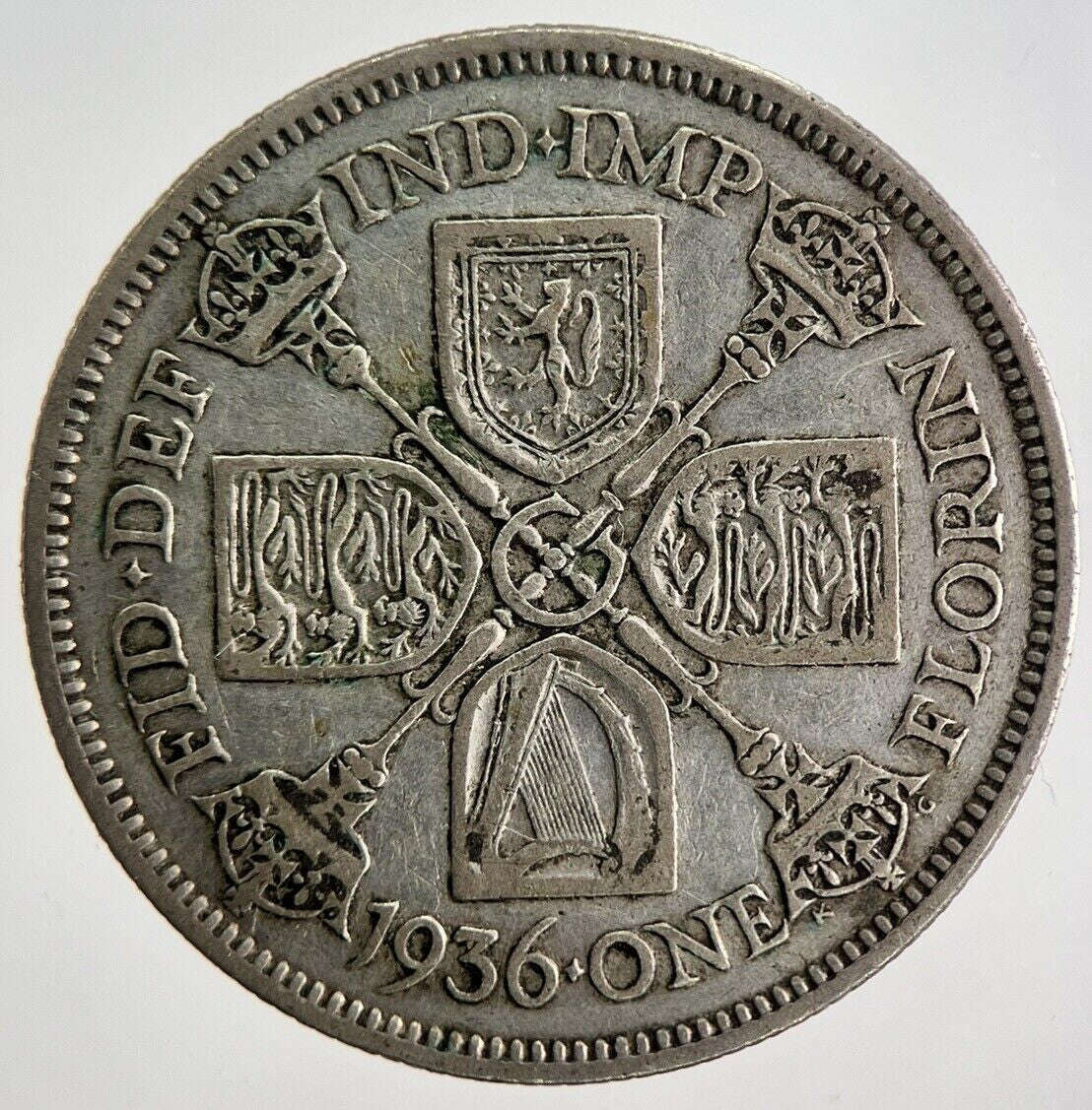 1936 George V Florin Silver Coin | Fine Collectable Grade Classic World Coins
