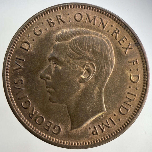 1937 George VI One Penny Coin | Very Fine Grade Classic World Coins