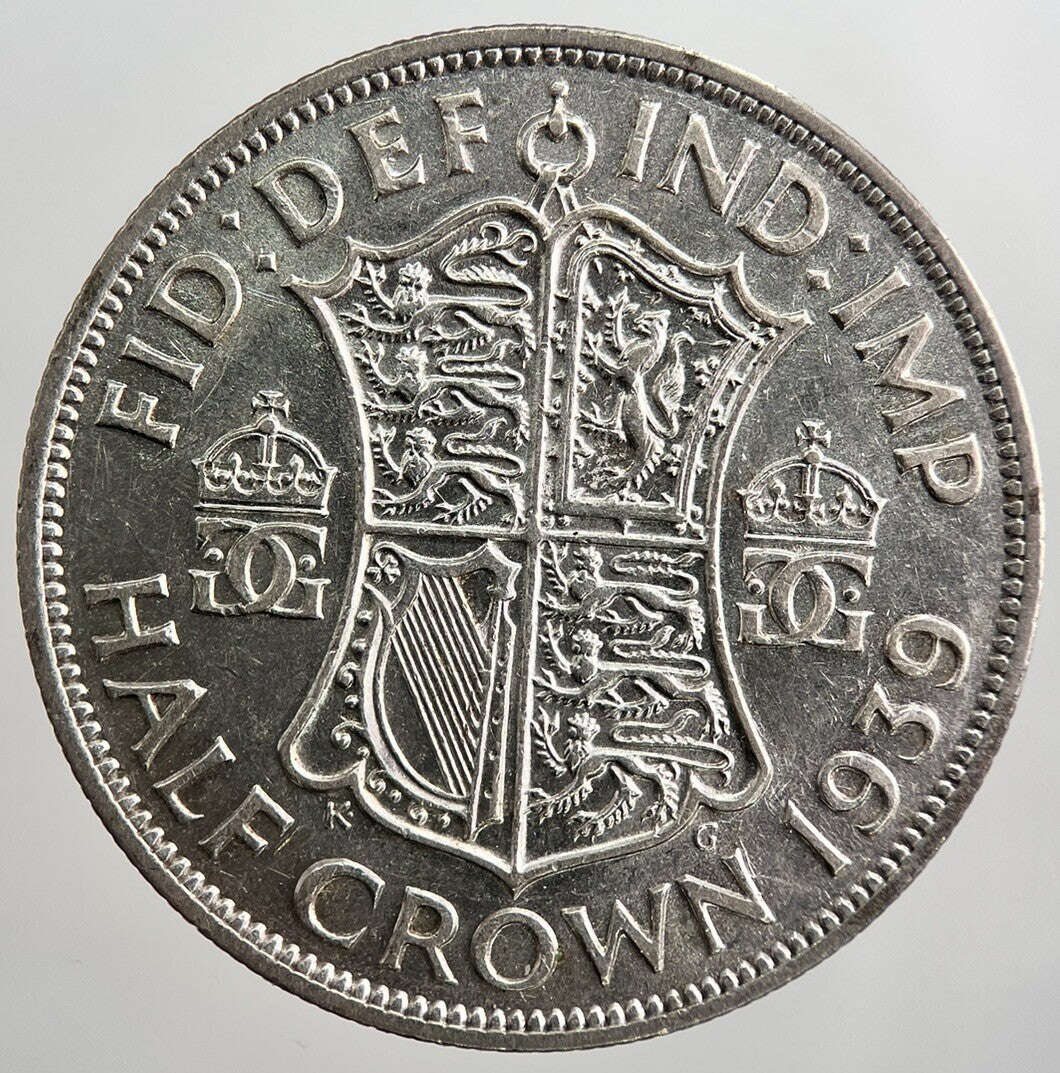 1939 George VI Half-Crown Silver Coin | Fine Collectable Grade | a524 Classic World Coins