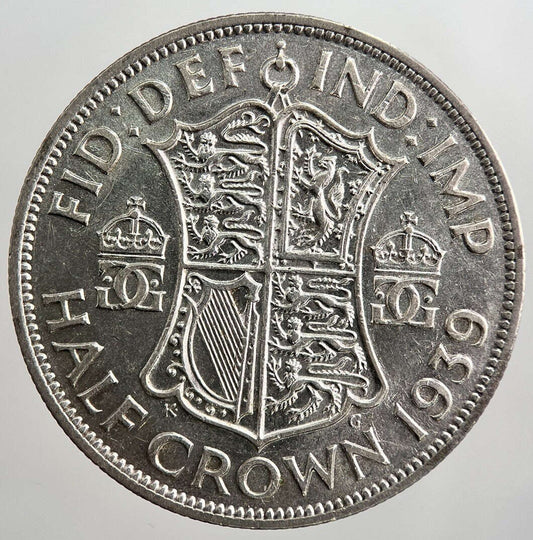 1939 George VI Half-Crown Silver Coin | Fine Collectable Grade | a524 Classic World Coins
