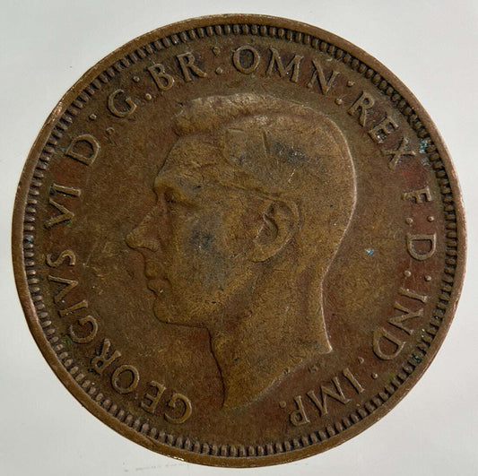 1944 George VI Half-Penny Coin | Fine Collectable Grade Classic World Coins