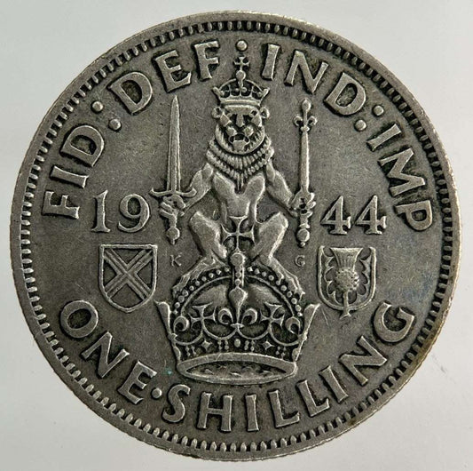 1944 George VI Shilling Silver Coin | Fine Collectable Grade