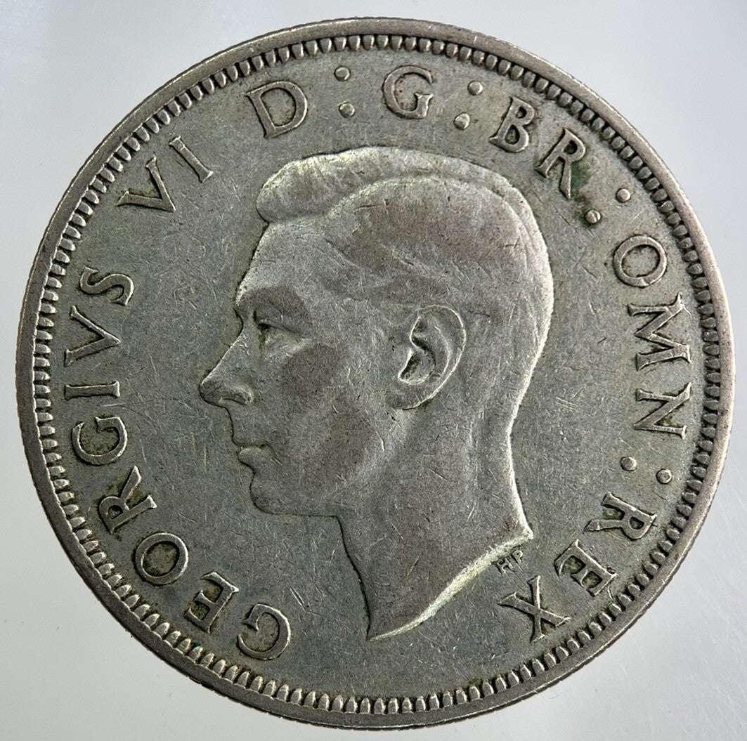 1945 George VI Half - Crown Silver Coin | Fine Collectable Grade