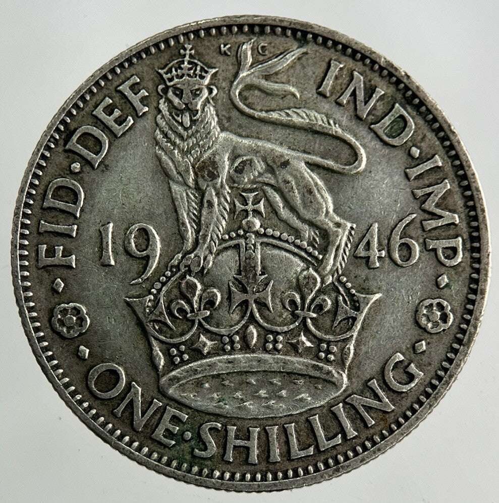 1946 George VI Shilling Silver Coin | Fine Collectable Grade