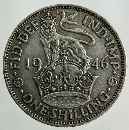 1946 George VI Shilling Silver Coin | Fine Collectable Grade