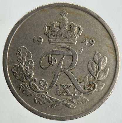 1949 Denmark 25 Ore Coin | Fine Collectable Grade