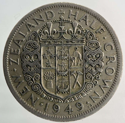 1949 New Zealand Half - Crown Coin | Fine Collectable Grade