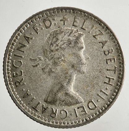 1962 Australia Sixpence Silver Coin | Fine Collectable Grade Classic World Coins
