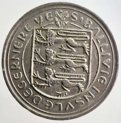 1977 Jersey 10p 10 Ten - Pence Coin | Very High Grade | a4908