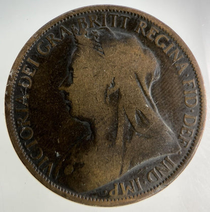 1896 Victoria One Penny Coin | Collectable Grade