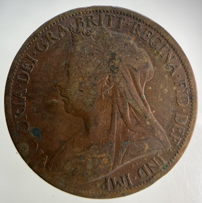 1897 Victoria One Penny Coin | Collectable Grade