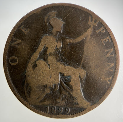 1899 Victoria One Penny Coin | Collectable Grade