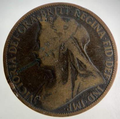 1898 Victoria One Penny Coin | Collectable Grade