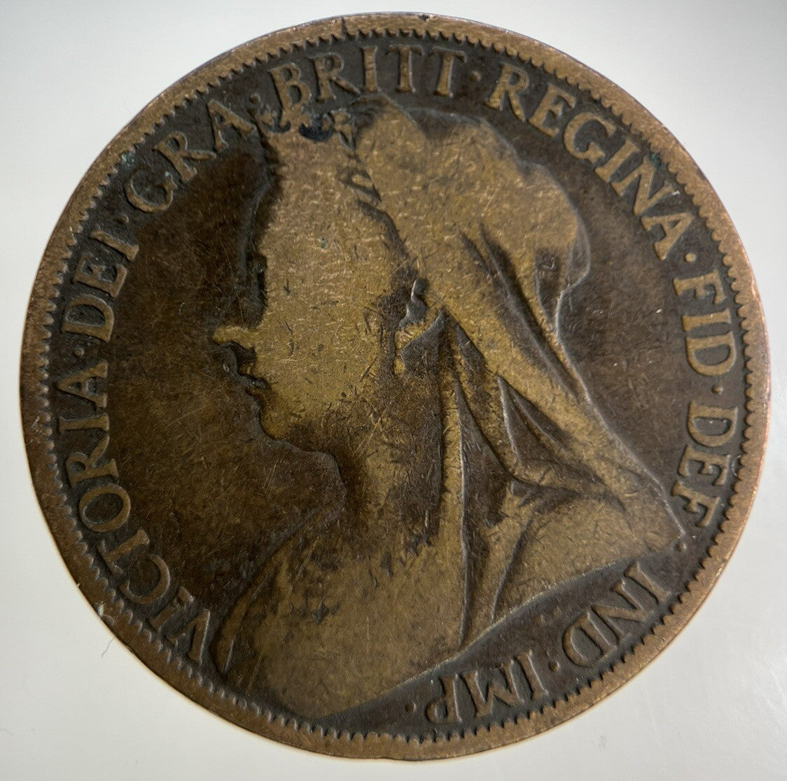 1900 Victoria One Penny Coin | Collectable Grade