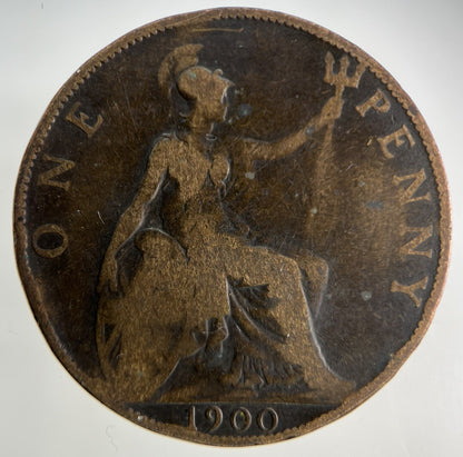 1900 Victoria One Penny Coin | Collectable Grade