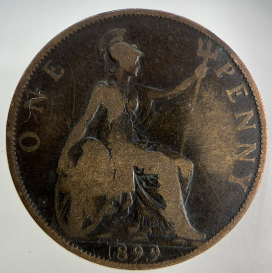 1899 Victoria One Penny Coin | Collectable Grade