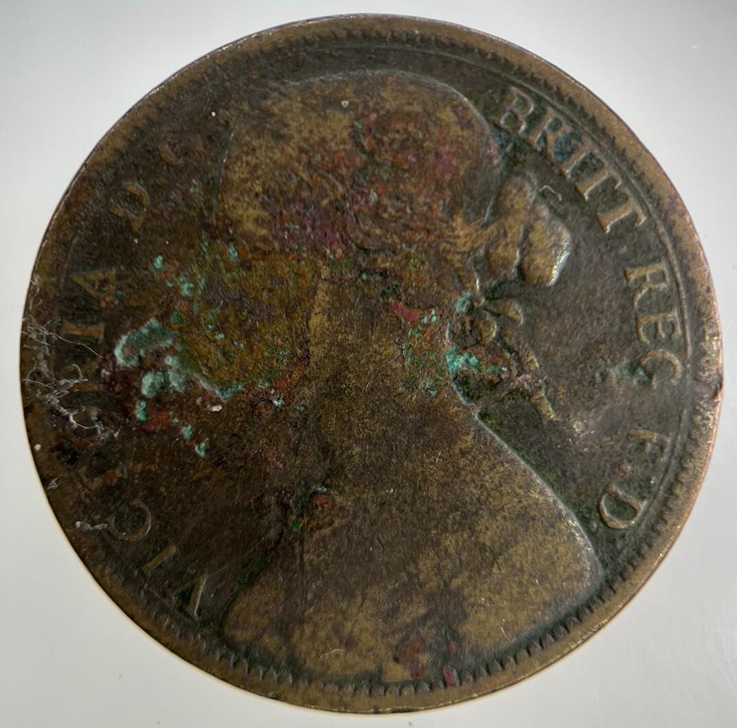 1863 Victoria One Penny Coin | Collectable Grade