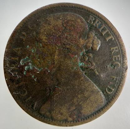 1863 Victoria One Penny Coin | Collectable Grade