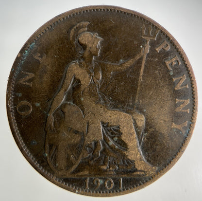 1901 Victoria One Penny Coin | Collectable Grade