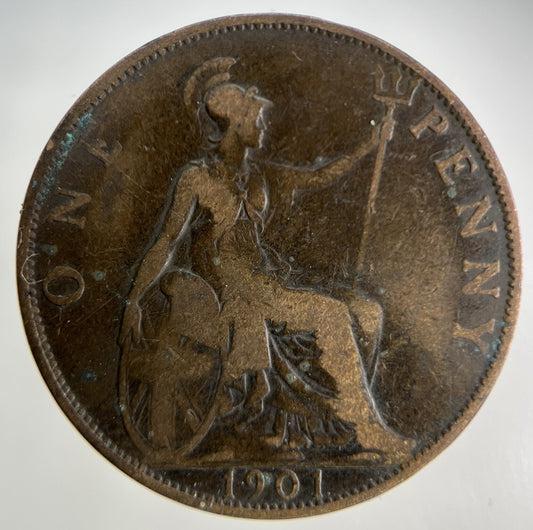 1901 Victoria One Penny Coin | Collectable Grade